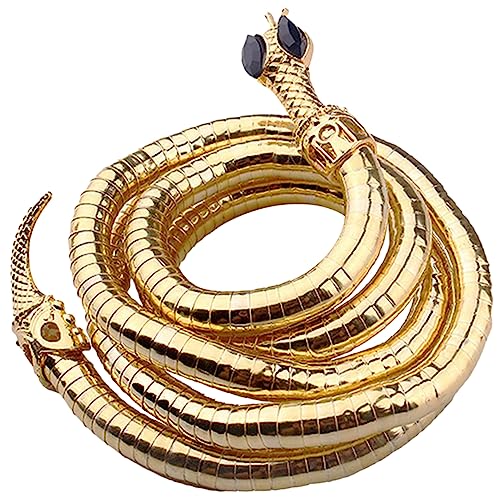 Warmhm Biegsames Schlangenarmband Punk Bangle für Damen und Stylisch für Partys Hochzeiten und Besondere Anlässe Elegantes Schmuckstück Schlangenform von Warmhm
