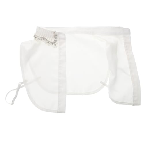 Warmhm Blusenkragen Abnehmbarer Kragen Aus Polyester Mit Strass Falscher Kragen Für Damen Hemdkragen Abnehmbarer Blusenkragen Für Pullover Und Oberbekleidung von Warmhm