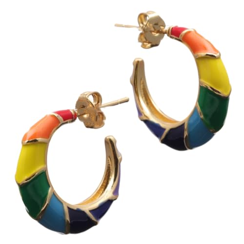 Warmhm Bohemia Ohrstecker Regenbogen Ohrringe für Frauen Modischer Schmuck für für Partys Weihnachten Stilvolles Design Passend zu Jedem Outfit Warmhm Bohemia Ohrstecker Regenbogen Ohrringe für Frauen Modischer Schmuck für für Partys Weihnachten Stilvolles Design Passend zu Jedem Outfit von Warmhm