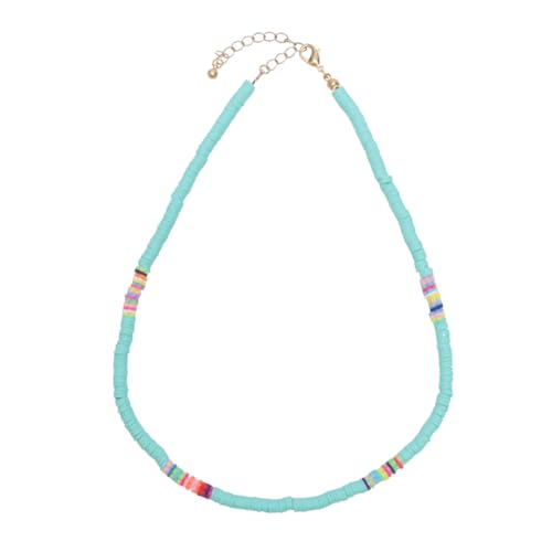 Warmhm Bohemian Halskette Polymer Clay Stilvolle Grüne Choker für Damen Dekoratives Halsschmuckstück für Alltag und Besondere Anlässe von Warmhm