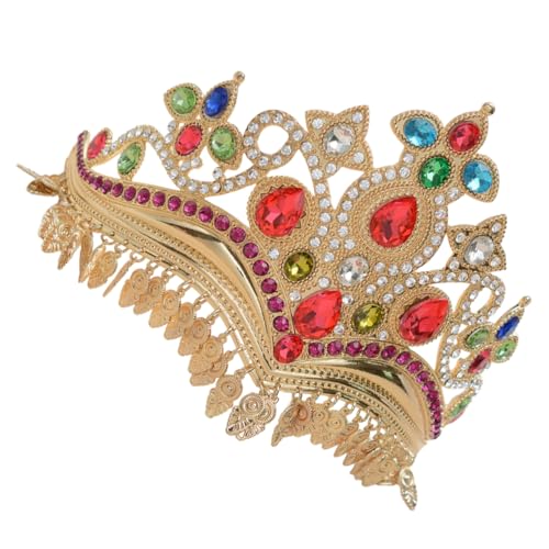 Warmhm Boho Braut Haarschmuck Strass Tiara Krone für Mädchen Leichtes Langlebiges Stirnband für Hochzeit Party Fotoshooting Komfortabel und Einfach zu Tragen von Warmhm