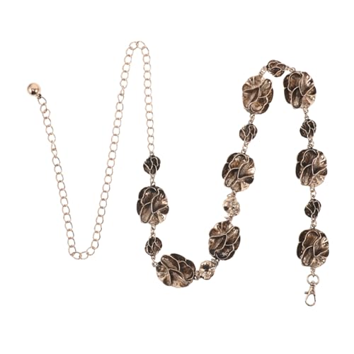 Warmhm Boho Damen Hüftkette Verstellbar Metall Taillenkette mit Blumen Design für Süß-moderne Layered Styles und Vielseitige Casual Formelle Looks von Warmhm