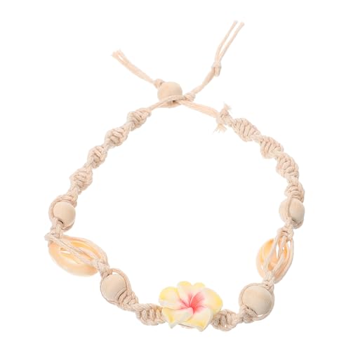 Warmhm Boho Fußkettchen Holzperlen Handgefertigtes Verstellbares Sommer Strand Schmuck für Frauen Leichtes Langlebiges Fußband für Urlaub und Alltag von Warmhm