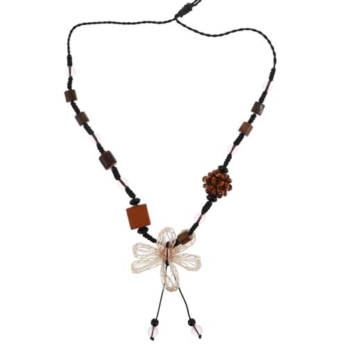 Warmhm Boho Holzblüten Halskette für Damen Vintage Choker Naturholz für Sommer Outfits und Strandmode Leichte Handgefertigte Schmuckaccessoires für Unvergessliche Urlaubslooks Warmhm Boho Holzblüten Halskette für Damen Vintage Choker Naturholz für Sommer Outfits und Strandmode Leichte Handgefertigte Schmuckaccessoires für Unvergessliche Urlaubslooks von Warmhm