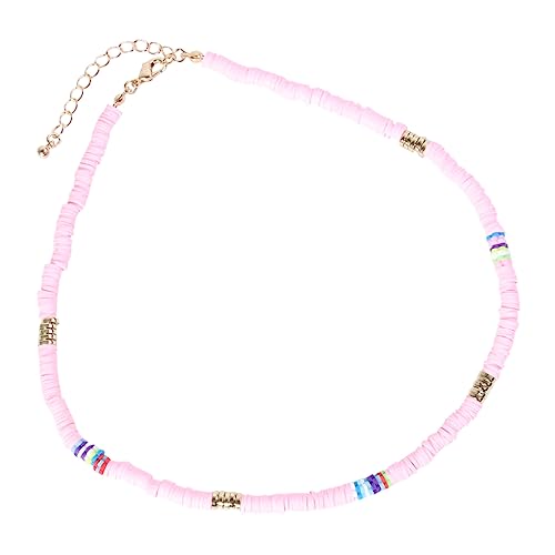 Warmhm Boho Polymer Halskette Stilvoller Modeschmuck Eleganter Bunter Dekorationsanhänger Modisches Accessoire für Damen Perfektes für Alltag und Besondere Anlässe von Warmhm
