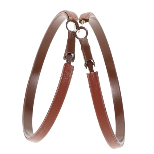 Warmhm Creolen Aus Braunem Kunstleder Für Damen Modische Ohrmanschetten Farbige Loop-ohrringe Trendiger Ohrschmuck Für Frauen von Warmhm