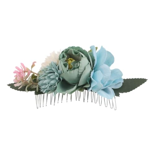 Warmhm Braut Haarspange Kunstblumen Leichter Haarkamm für Strandhochzeiten Eleganter Kopfschmuck für Braut Romantisches Accessoire für Besondere Anlässe von Warmhm