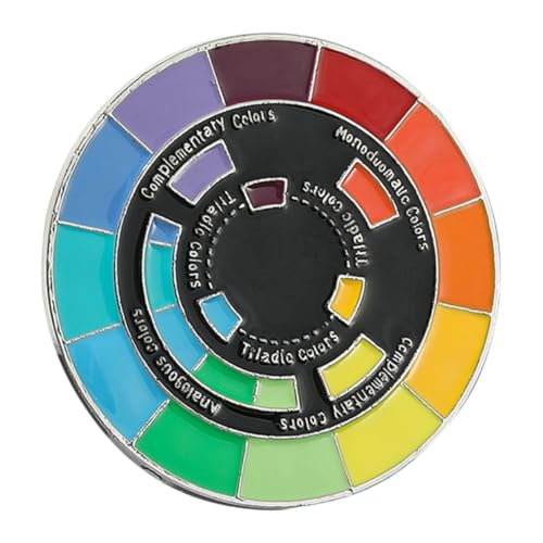 Warmhm Brosche in Scheibenform Modische Anstecknadel Aus Metall Bunte Emaille Dekorationsbrosche Für Damen Vielseitig Einsetzbar Für Kleidung Und Taschen Elegantes Accessoire Für von Warmhm