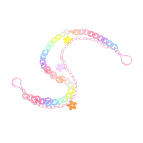 Warmhm Bunte Hosenkette aus Regenbogenharz Abnehmbare Punk style Taillenkette für Damen und Herren Modisches Accessoire für Jeans Röcke Rucksäcke Vielseitig und Auffällig von Warmhm