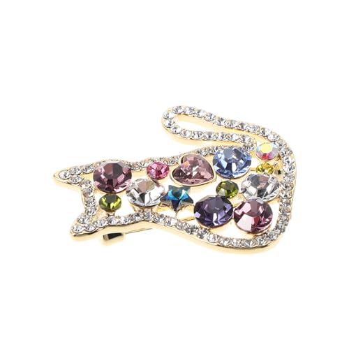Warmhm Bunte Strass Katzenbrosche mit Verspieltem Katzenmotiv Langlebigem Metall und Sicherem Verschluss Modisches Accessoire für Anzüge Schals und Casual Looks Geschenk zu Geburtstag und von Warmhm