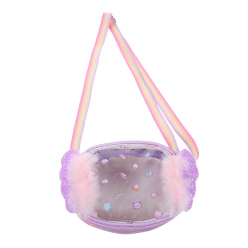 Warmhm Süße Cartoon-umhängetasche Für Kleine Mädchen Mit Kreativem Flügelbonbon-Design Buntem Glitzerband Und Sternendetails Leicht Und Angenehm Zu Tragen Für Schule Reisen Und von Warmhm