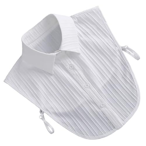 Warmhm Falscher Baumwollkragen Für Damen Modischer Falscher Hemdkragen All-match-kragenbluse Einfacher Und Vielseitiger Fake-kragen Für Kleidung Und Pullover von Warmhm