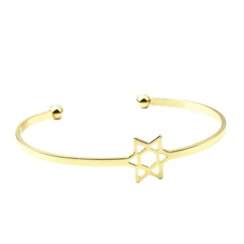 Warmhm Star Hand Schmuck Offenes Damen Armband Mode Star Bracelet Für Frauen Und Mädchen Goldene Handkette Einzigartiges Design Für Besondere Anlässe von Warmhm
