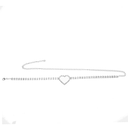 Warmhm Frauen Bein Kette Glänzend Oberschenkel Kette Legierte Damen Beinkette Schlichte Strandbeinkette Bein Schmuck von Warmhm