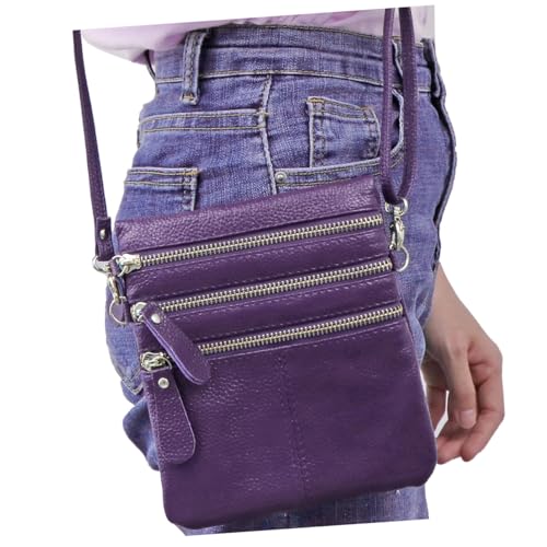 Warmhm Damen Crossbody Bag Schultertasche Einfarbig Einfaches Design Multifunktional Telefon und Geldbeutel Handtasche Alltag Outdoor von Warmhm