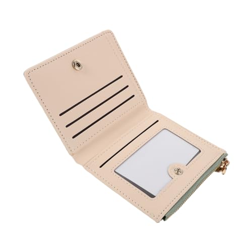 Warmhm Damen Geldbörse Klein Zweifach Gefaltet mit Reißverschluss Münzfach Großer Kapazität Vintage Münztasche Portemonnaie für Frauen Praktische Kartenhalter Kompakt Elegant von Warmhm