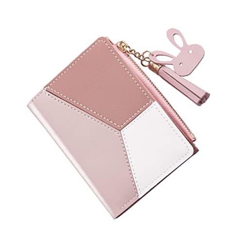 Warmhm Multifunktionale Geldbörse Für Damen Rosa Quasten-geldbörse Mit Reißverschluss Als Tragbarer Halter Für Visitenkarten Und Bargeld von Warmhm