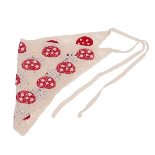 Warmhm Damen Häkel Kopftuch Rot mit Pilzmotiv Atmungsaktives Weiches Stirnband Modisches Haarschmuck Accessoire für Alltag und Vintage Häkel Bandana für Frauen Warmhm Damen Häkel Kopftuch Rot mit Pilzmotiv Atmungsaktives Weiches Stirnband Modisches Haarschmuck Accessoire für Alltag und Vintage Häkel Bandana für Frauen von Warmhm