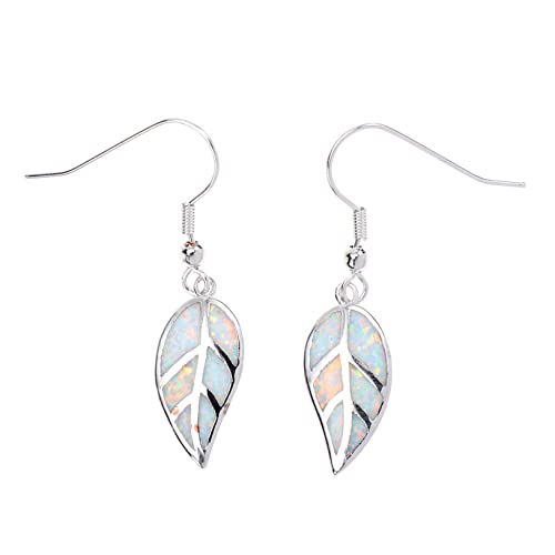 Warmhm Damen Ohrhänger Ahornblatt Design Sterling Baumelnde Ohrringe für Mädchen und Frauen Alltag Party Schmuck Accessoire von Warmhm