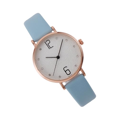 Warmhm Analog Quarz Uhr Mit Lederarmband Für Damen Casual Freizeituhr Armbanduhr Geeignet Für Alltag Und Partys von Warmhm
