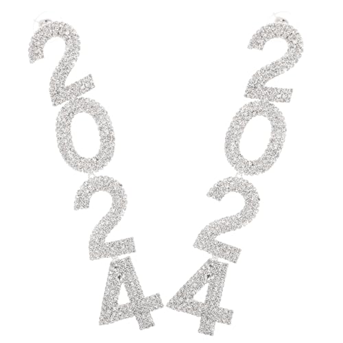 Warmhm Dangle Ohrringe für Frauen Funkelnde Rhinestone Tropfenohrringe Quasten Ohrhänger für Modischer Schmuck für Damen von Warmhm