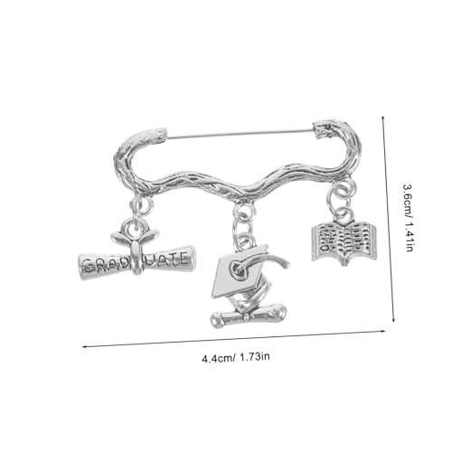 Warmhm Dekorative Brosche Graduation Pin Robustem Hautfreundlich Farbbeständig für Kleidung Rucksäcke Hüte Geeignet Abschluss Stilvolle Anstecknadel für Abschlussfeiern von Warmhm