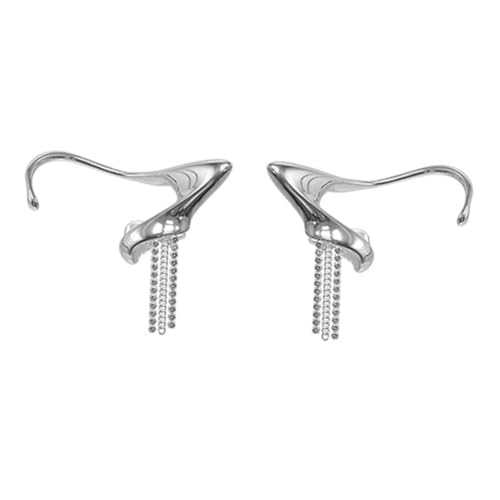 Warmhm Diamond Tassel Ohrclips Damen Ohrhänger Ohrlöcher Ohrschmuck mit Funkelnden Strasssteinen und Vielseitig für Party und Alltag von Warmhm