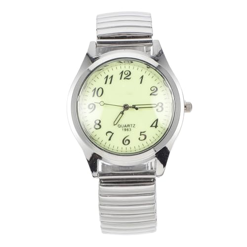 Warmhm Digital Uhr für Senioren mit Elastischem Band Luminous Casual Armbanduhr für Modisches Design für zu Weihnachten Geburtstag und Besondere Anlässe von Warmhm
