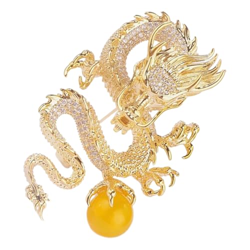 Warmhm Drachenbrosche Für Anzüge Schals Und Dekoration Nadel Für Mäntel Chinesischer Schmuck Für Frauen Party Und Geburtstagsgeschenke von Warmhm
