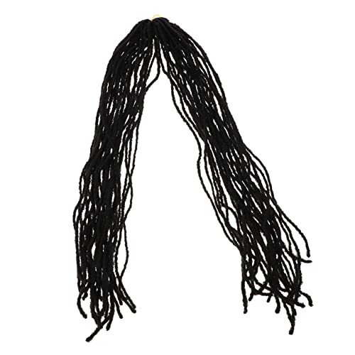 Warmhm Dreadlock Extensions Unisex Synthetische Haarverlängerung Für Männer Und Frauen Lange Dreadlocks in Schwarz Atmungsaktives Design Für Partys Hochzeiten Und Cosplay Modisches von Warmhm