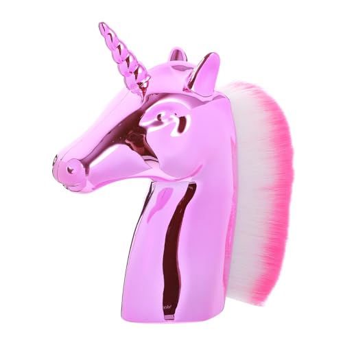 Warmhm Einhorn Make Up Pinsel für Frauen 1 Stück Puder und Foundation Pinsel Design Langlebiger Kunststoffgriff für Tägliches und Professionelles Make Up von Warmhm