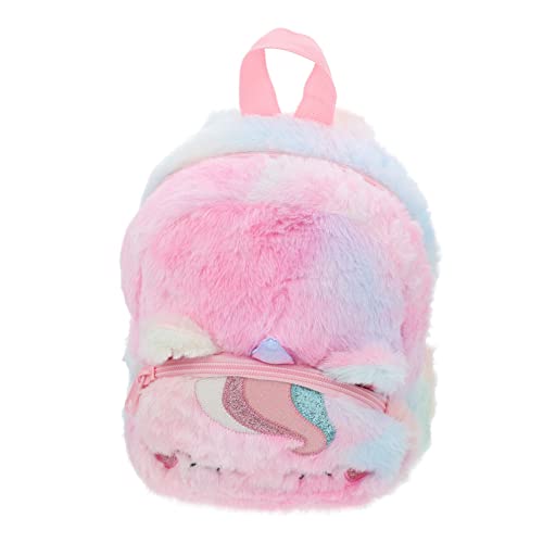 Warmhm Einhorn Plüsch Rucksack Für Mädchen Verstellbare Schultergurte Leicht Zu Reinigen Kindergarten Freizeit Süßer Cartoon Rucksack von Warmhm