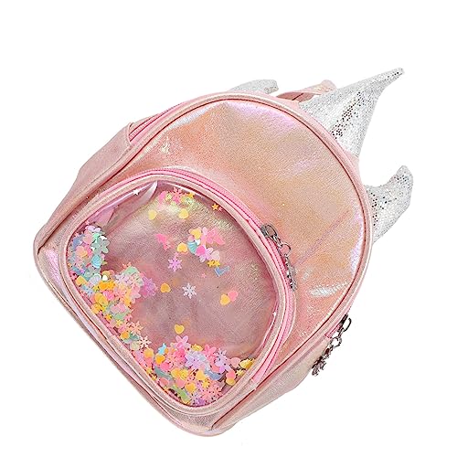 Warmhm Einhorn Rucksack Für Mädchen Modischer Kinder Aufbewahrungsrucksack Aus Strapazierfähigem Material Verstellbare Schultergurte Für Schule Und Freizeit Pink von Warmhm