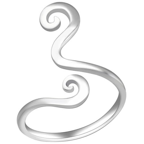 Warmhm Verstellbarer Zehenring Für Damen Offener Boho Fußschmuck Silber Legierung Stilvoller Zehenring Für Sommerlook von Warmhm