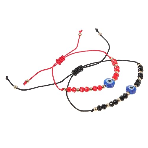 Warmhm Einstellbares Evil Eye Armband für Geflochtenes Schmuckarmband Modisches Handgelenksband Leichtes Einzigartiges Partnerarmband als für Damen und Herren von Warmhm