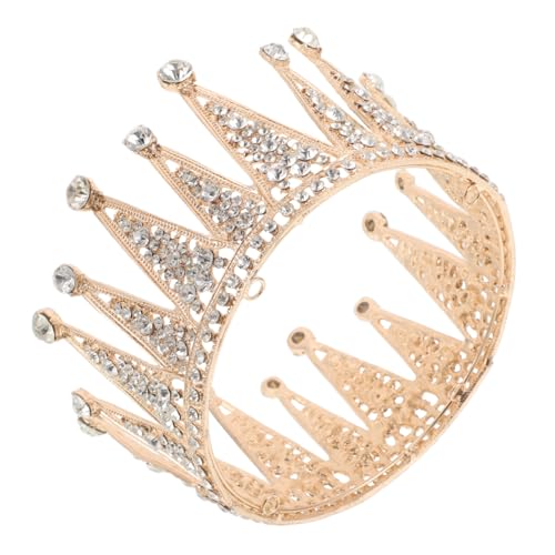 Warmhm Elegante Volle Runde Strass Haarschmuck mit Funkelnden Kristallen Leichter Bequemer Hochzeitsschmuck für Frauen Vielseitig Einsetzbar bei Hochzeit Geburtstag und Festlichen von Warmhm
