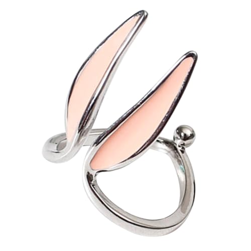Warmhm Eleganter Damenring mit Kreativen Hasenohren Verstellbarer Offener Modering aus Langlebigem Kupfer Leichtes Fashion schmuckstück für Alltag Party und Besondere Anlässe von Warmhm