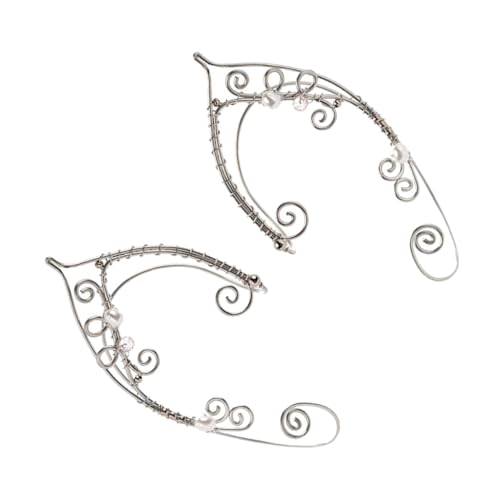 Warmhm Elf Ohrclips Ohrmanschetten Non Piercing Ohrschmuck Damen Elegant Handgefertigt Modisch Geschenkidee für Frauen und Mädchen von Warmhm