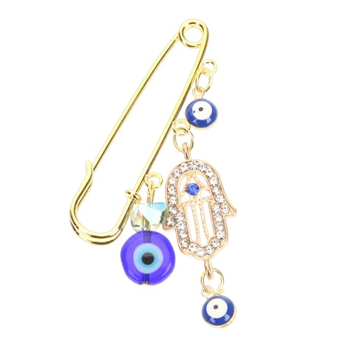 Warmhm Evil Eye Lapel Pin Brosche für Damen und Herren Retro Anstecknadel für Cardigan Pullover und Schal Modischer Schmuck Vielseitig für Festlichkeiten und Alltag Accessoire von Warmhm