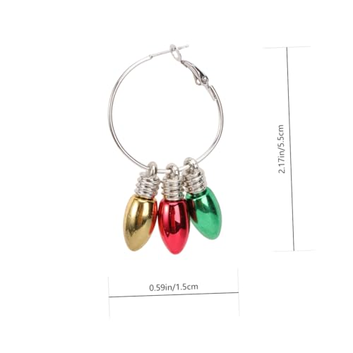 Warmhm Exaggerierte Weihnachts Ohrringe Kreative Lampenfassung Ohrhänger Festliche Christbaumschmuck Damen Schmuck Geschenkidee für Weihnachten und Party Warmhm Exaggerierte Weihnachts Ohrringe Kreative Lampenfassung Ohrhänger Festliche Christbaumschmuck Damen Schmuck Geschenkidee für Weihnachten und Party von Warmhm
