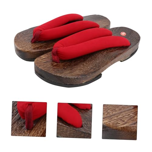 Warmhm Fashionable Herren Clogs Sandalen mit Flacher Rutschfester Sohle Kreatives Japanisches Design Langlebig und Angenehm für Alltag Arbeit und Freizeit Geeignet von Warmhm