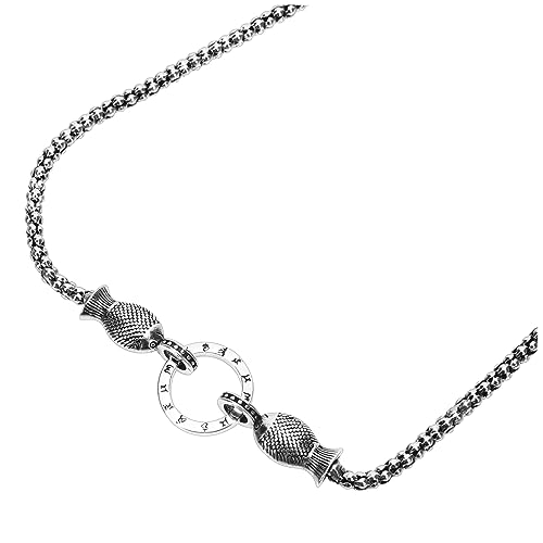 Warmhm Fisch Anhänger Halskette Damen Abnehmbare Halskette Kombinierbar als für Geburtstag Muttertag Valentinstag von Warmhm