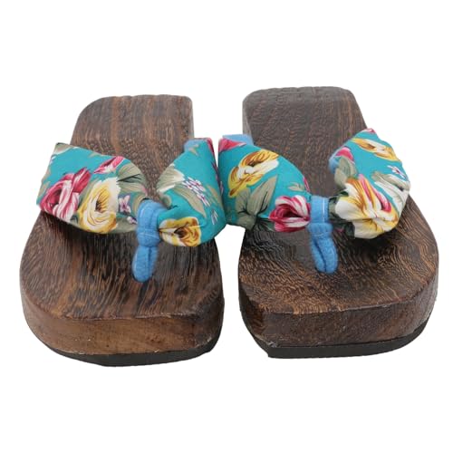 Warmhm Flache Damen Holzclogs Sandalen Sommer Slipper mit Rutschfester Sohle Stilvoller Look Feine Verarbeitung für Alltag Arbeit und Shopping Atmungsaktiv Leicht und von Warmhm