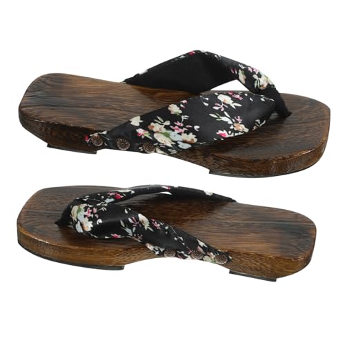 Warmhm Flache Sandalen Damen Holzclogs Atmungsaktiv rutschfest Leichte Sommerschuhe Modische Slipper Zufällige Farbe von Warmhm