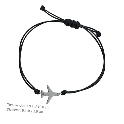 Warmhm Flugzeug Armband Herren Schnur Verstellbares Leichtes Thread Bracelet für Männer Jungen Teens Bequemes Robustes Freundschaftsgeschenk von Freundin Modisches Seilarmband von Warmhm