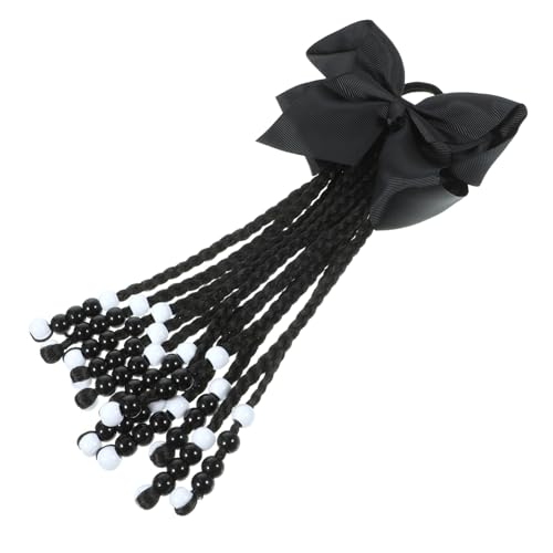 Warmhm Frauen geflochtene Haarverlängerungen Zöpfe für Haarverlängerungen funkeln haar schleife perücken geflochtene Perücke Haarverlängerung mit Perlen chemische Faser von Warmhm