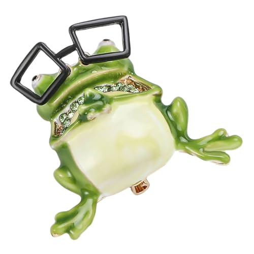 Warmhm Niedliche Froschbrosche Anstecknadel Metall für Frauen Dekorative Tierbrosche für Kleidung Hüte Schals Rucksack Kreatives Design Robust und Praktisch von Warmhm