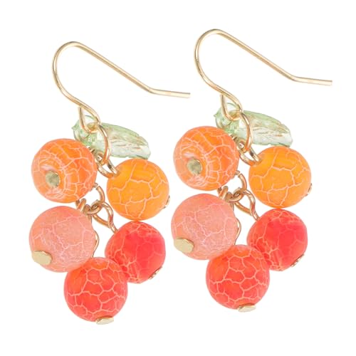 Warmhm Fruchtige Orange Ohrringe Damen Hängend Leicht Tropfen Ohrschmuck Sommer Festival Schmuck für Frauen und Mädchen von Warmhm