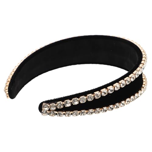 Warmhm Gepolstertes Strass Haarband Damen Breites Haar Accessoire Komfortabler Sitz Rutschfest Modisch Für Hochzeit Party Alltag von Warmhm
