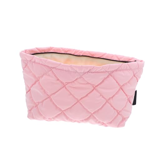 Warmhm Gesteppte Kosmetiktasche Damen Polyester Handlich Tragbar Stilvoll Organizer Für Reisen Büro Partys von Warmhm